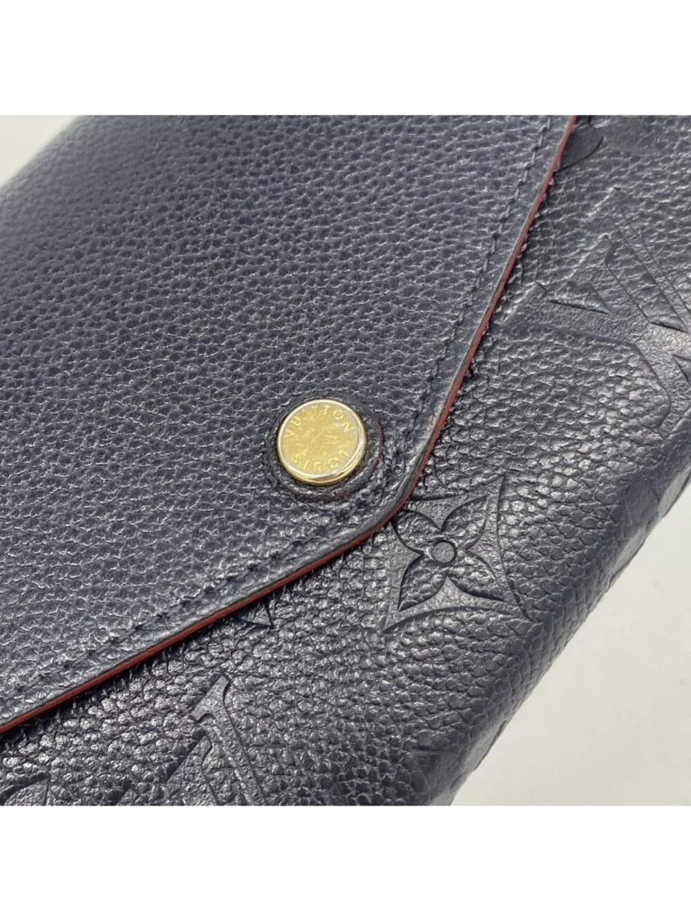 Louis Vuitton Wallet Monogram Empreinte Portefeuille Sarah Marine Rouge